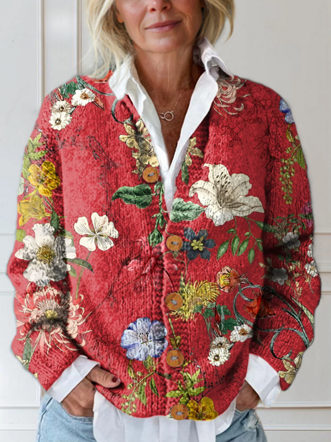 Scarlet | Garden Cardigan