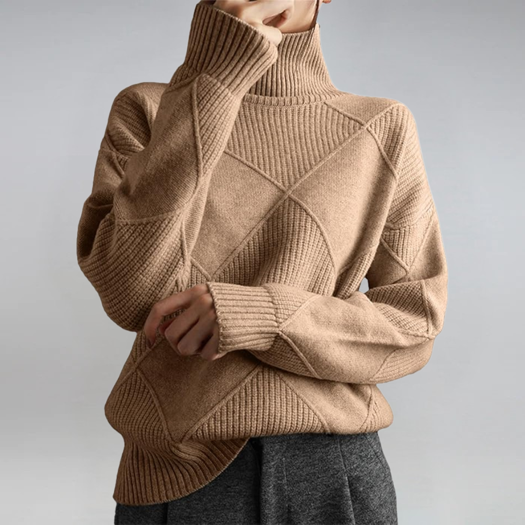 Anna | Luxe Cashmere Turtleneck Sweater
