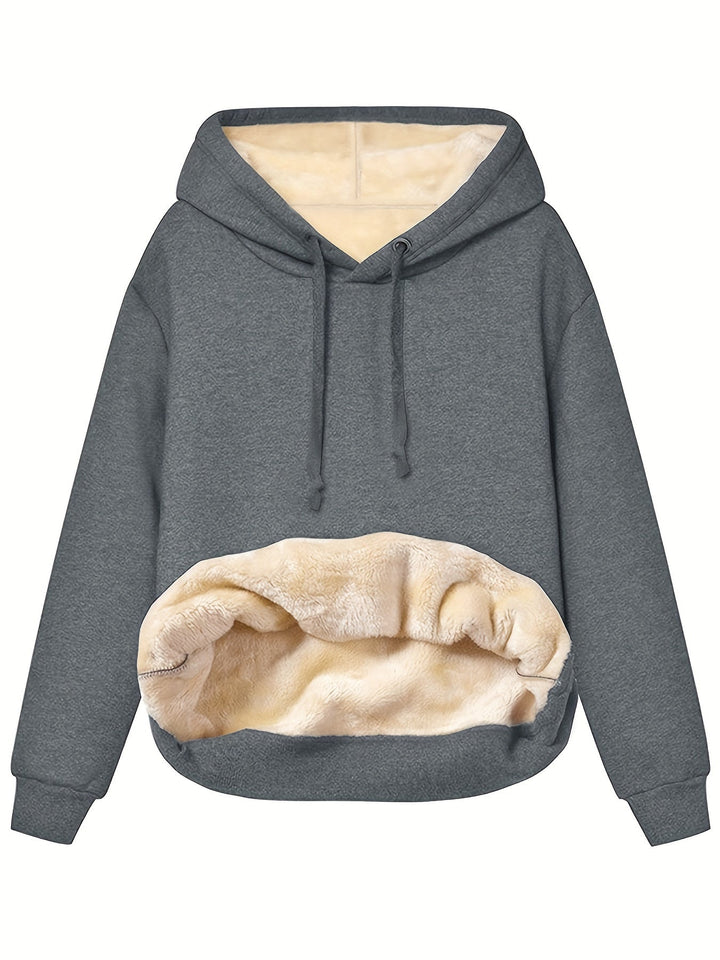 Clara - Winter Pullover Cozy Hoodie with Plush Pocket
