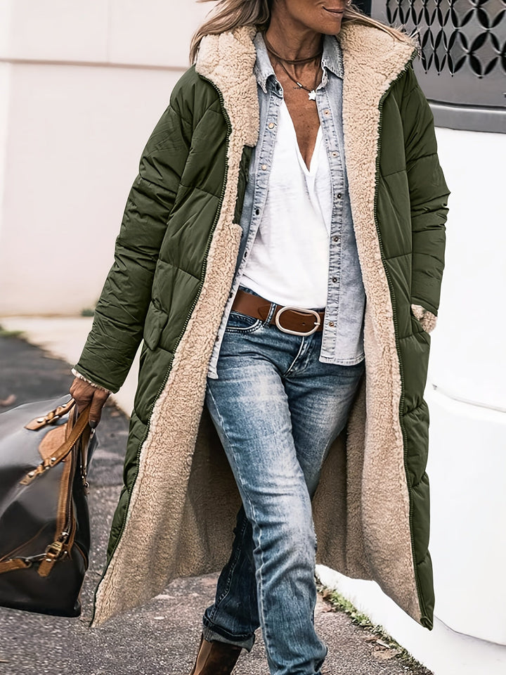 Sophia - Long Puffer Warm Coat Hooded