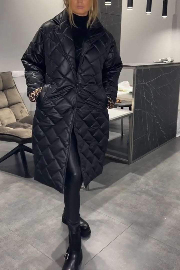 Clarisse - Quilted Longline Winter Coat