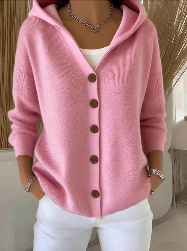Valerie | Soft Hooded Knit Cardigan