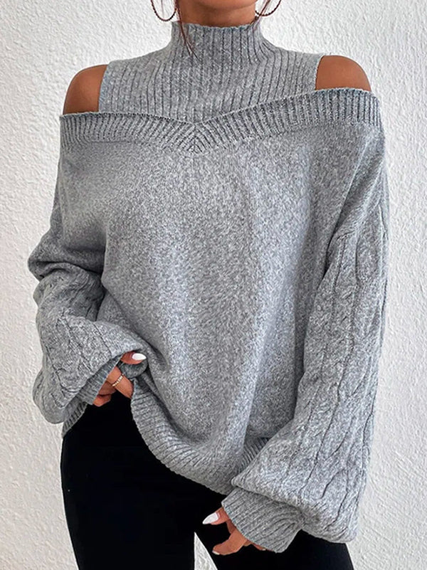 Diane | Off-Shoulder Cutout Sweater