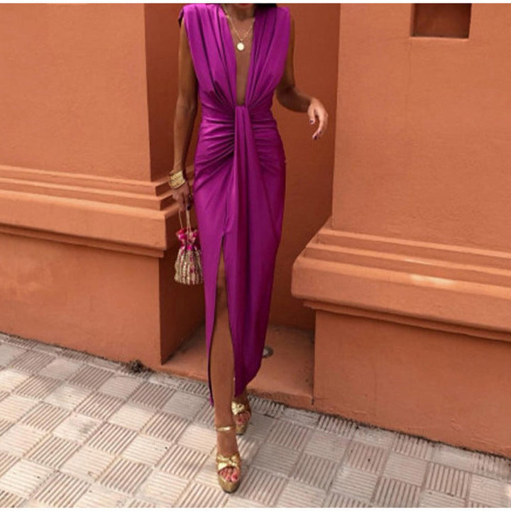 Leonie | Elegant Plunging Dress
