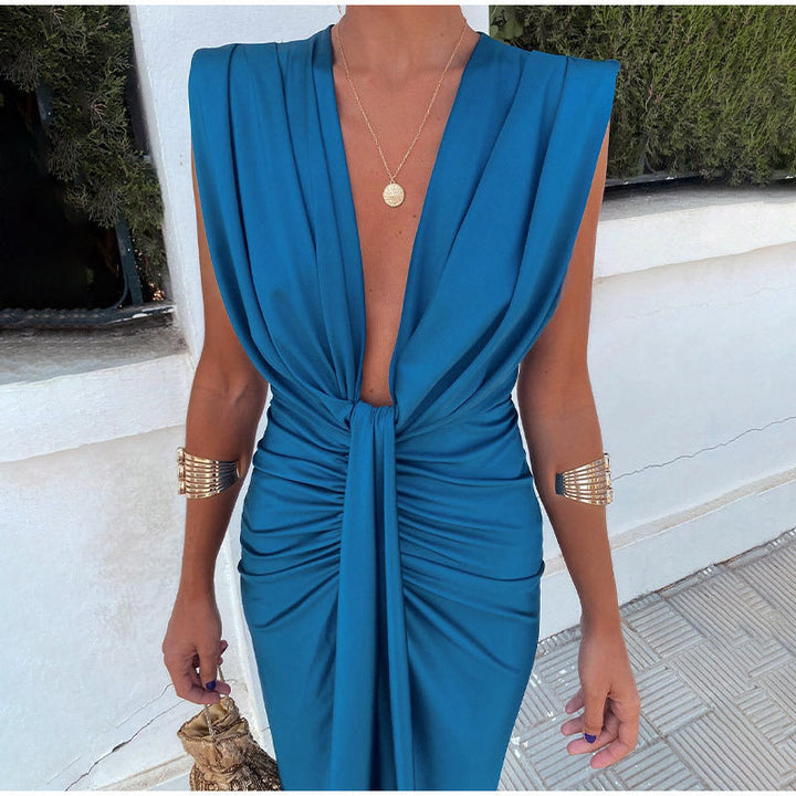 Leonie | Elegant Plunging Dress