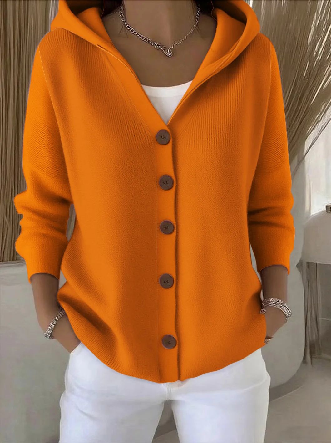 Valerie | Soft Hooded Knit Cardigan