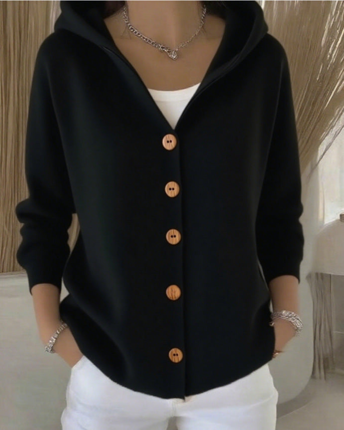 Valerie | Soft Hooded Knit Cardigan