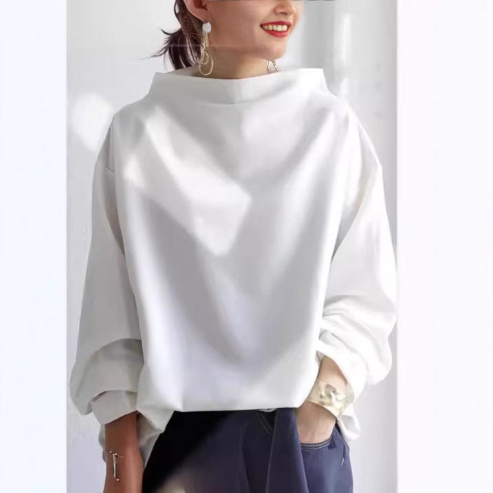 Victoria | High-Neck Soft Knit Top