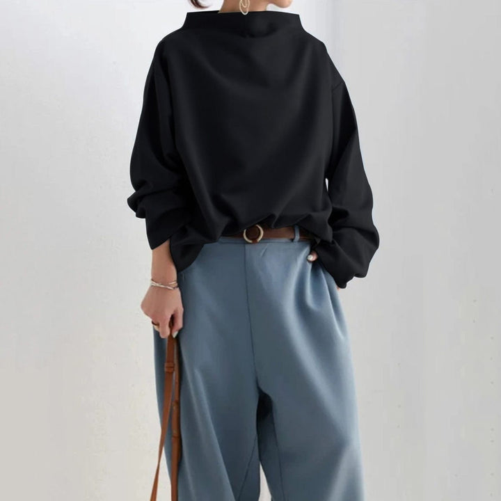 Victoria | High-Neck Soft Knit Top