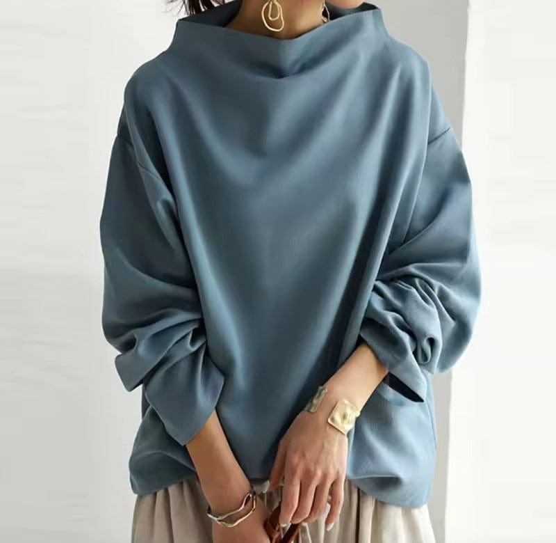Victoria | High-Neck Soft Knit Top