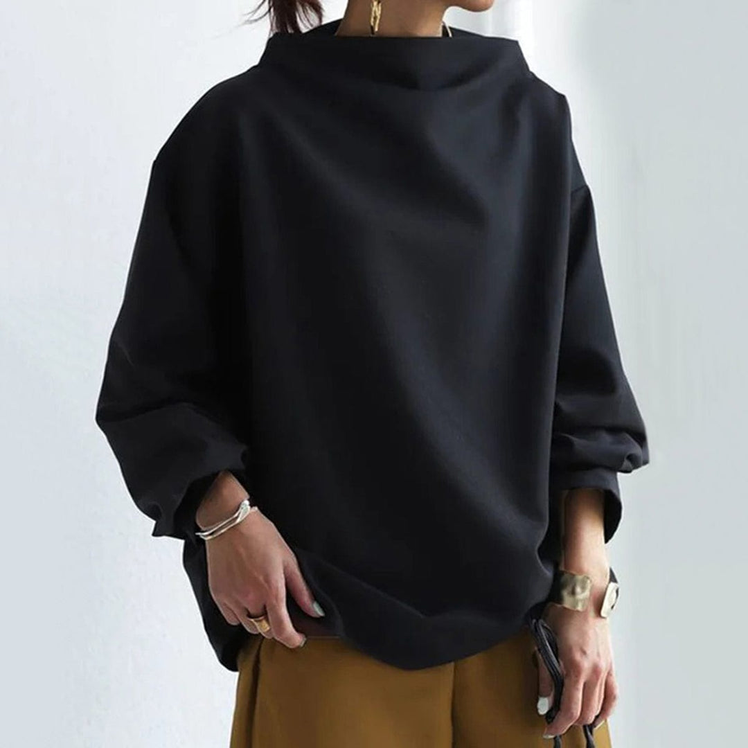 Victoria | High-Neck Soft Knit Top