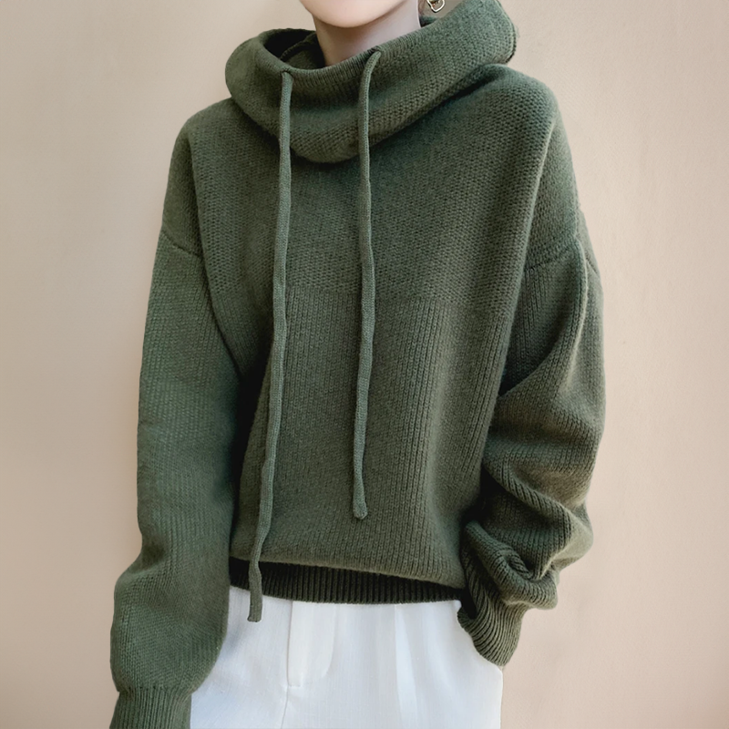 Lauren | Luxe Merino Wool Hoodie Elegance