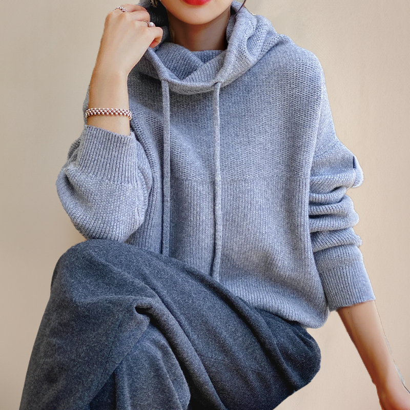 Lauren | Luxe Merino Wool Hoodie Elegance