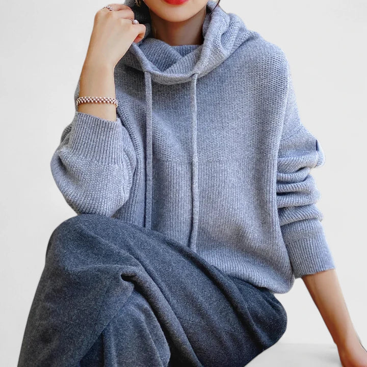 Connie | Cozy Knit Hoodie
