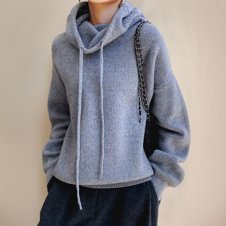 Lauren | Luxe Merino Wool Hoodie Elegance