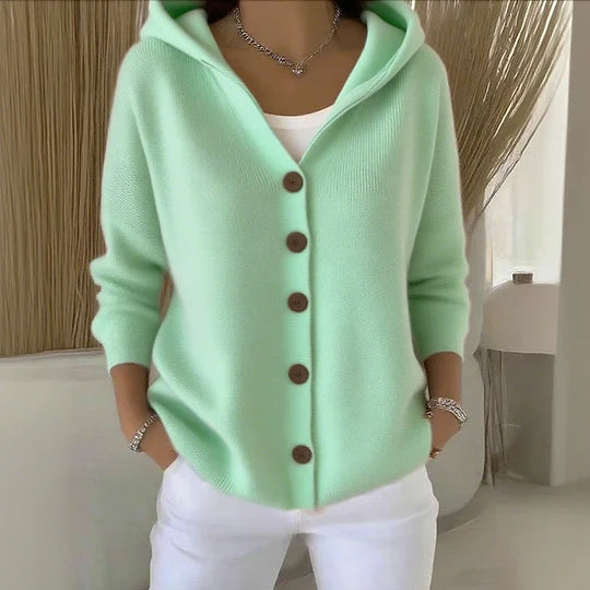 Valerie | Soft Hooded Knit Cardigan
