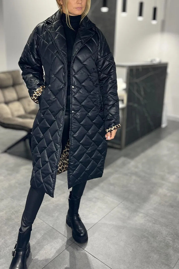 Clarisse - Quilted Longline Winter Coat